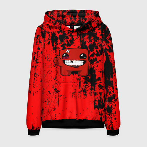 Мужская толстовка Super Meat Boy краски / 3D-Черный – фото 1