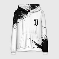 Толстовка-худи мужская Juventus sport color black, цвет: 3D-белый