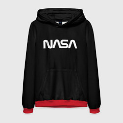 Толстовка-худи мужская NASA space logo, цвет: 3D-красный