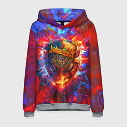 Толстовка-худи мужская Invincible shield - Jadas Priest, цвет: 3D-меланж
