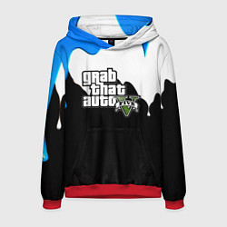 Толстовка-худи мужская GTA 5 краски гейм, цвет: 3D-красный