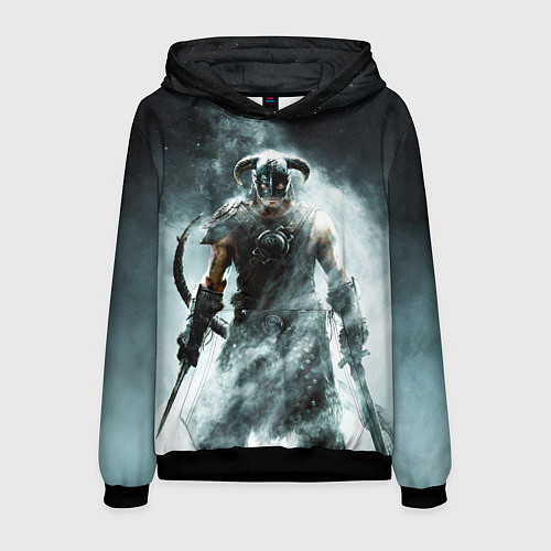 Мужская толстовка Skyrim - Dovahkiin / 3D-Черный – фото 1