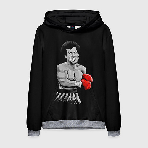 Мужская толстовка Rocky Balboa / 3D-Меланж – фото 1