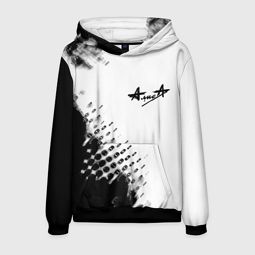 Мужская толстовка Алиса краски текстура / 3D-Черный – фото 1