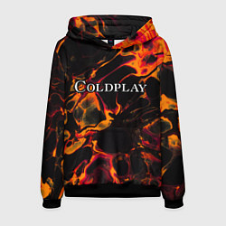 Толстовка-худи мужская Coldplay red lava, цвет: 3D-черный