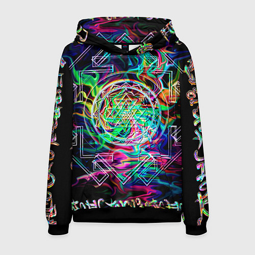 Мужская толстовка Шри янтра / 3D-Черный – фото 1