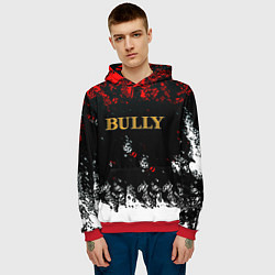 Толстовка-худи мужская Bully краски, цвет: 3D-красный — фото 2