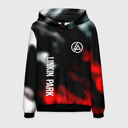 Толстовка-худи мужская Linkin park flame, цвет: 3D-черный