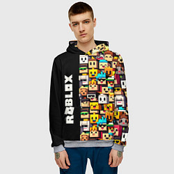 Толстовка-худи мужская Roblox - game, цвет: 3D-меланж — фото 2