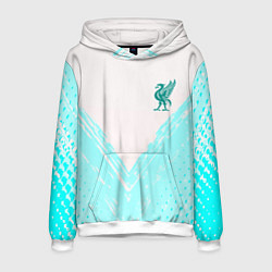 Толстовка-худи мужская Liverpool logo texture fc, цвет: 3D-белый