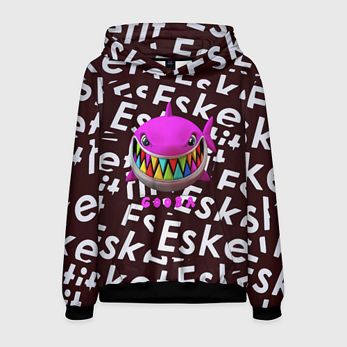 Мужская толстовка Esskeetit logo pattern / 3D-Черный – фото 1