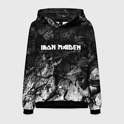 Толстовка-худи мужская Iron Maiden black graphite, цвет: 3D-черный