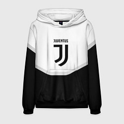 Толстовка-худи мужская Juventus black geometry sport, цвет: 3D-черный