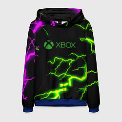 Толстовка-худи мужская Xbox storm молнии, цвет: 3D-синий