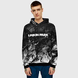 Толстовка-худи мужская Linkin Park black graphite, цвет: 3D-черный — фото 2