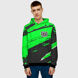 Толстовка-худи мужская Bayer 04 sport green, цвет: 3D-черный — фото 2