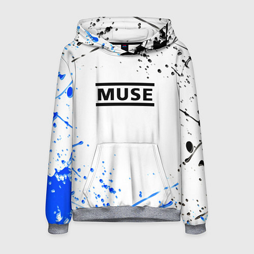 Мужская толстовка MUSE рок стиль краски / 3D-Меланж – фото 1
