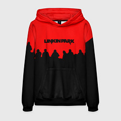 Толстовка-худи мужская Linkin park rock team, цвет: 3D-черный