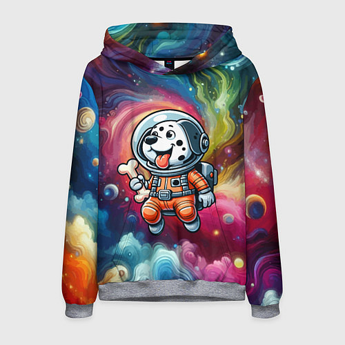Мужская толстовка Funny dalmatian puppy - ai art / 3D-Меланж – фото 1