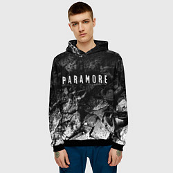 Толстовка-худи мужская Paramore black graphite, цвет: 3D-черный — фото 2