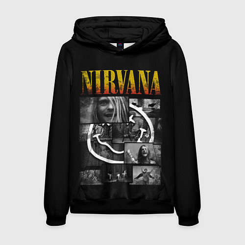 Мужская толстовка Nirvana forever / 3D-Черный – фото 1