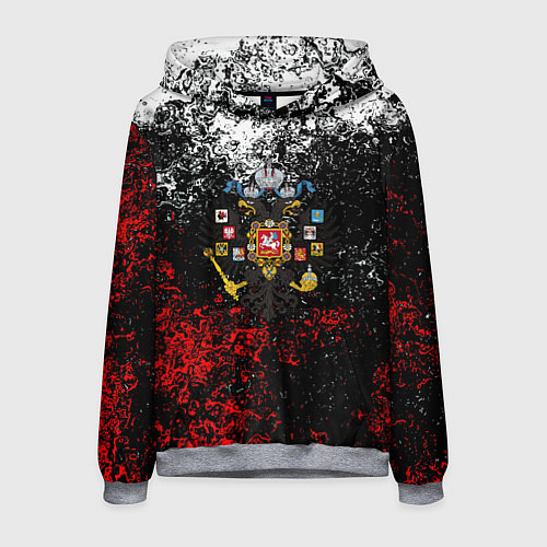 Мужская толстовка Россия имперская брызги красок / 3D-Меланж – фото 1
