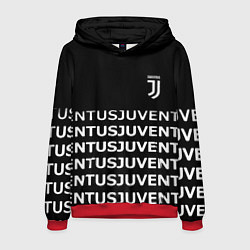Толстовка-худи мужская Juventus pattern fc club steel, цвет: 3D-красный