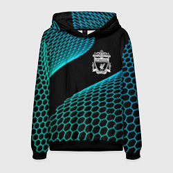 Толстовка-худи мужская Liverpool football net, цвет: 3D-черный