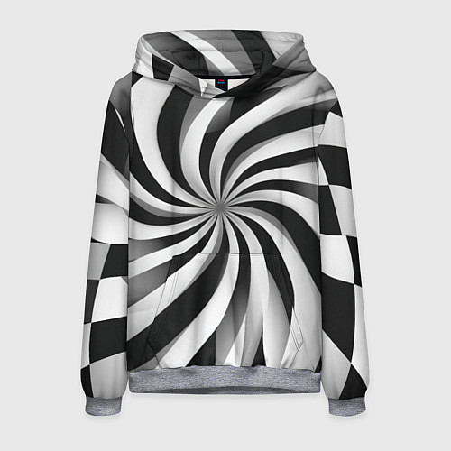 Мужская толстовка Оптическое путешествие / 3D-Меланж – фото 1