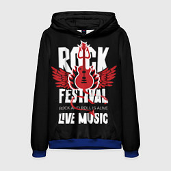 Мужская толстовка Rock festival - live music