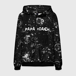Толстовка-худи мужская Papa Roach black ice, цвет: 3D-черный