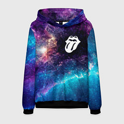 Толстовка-худи мужская Rolling Stones space rock, цвет: 3D-черный