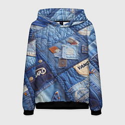 Мужская толстовка Vanguard jeans patchwork - ai art