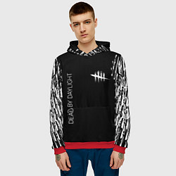 Толстовка-худи мужская Мертвы к рассвету, цвет: 3D-красный — фото 2