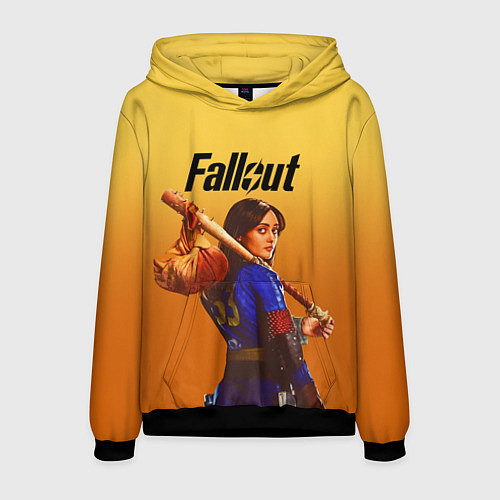 Мужская толстовка Люси - Фаллаут / 3D-Черный – фото 1