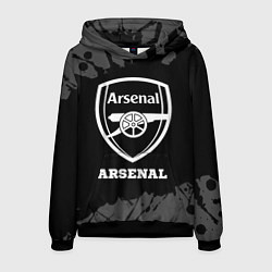 Толстовка-худи мужская Arsenal sport на темном фоне, цвет: 3D-черный