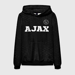 Толстовка-худи мужская Ajax sport на темном фоне посередине, цвет: 3D-черный