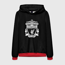 Толстовка-худи мужская Liverpool fc club, цвет: 3D-красный