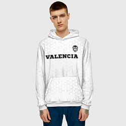 Толстовка-худи мужская Valencia sport на светлом фоне посередине, цвет: 3D-белый — фото 2
