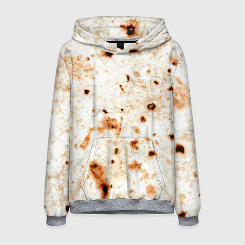 Мужская толстовка Текстура светлого лаваша / 3D-Меланж – фото 1