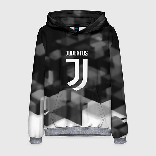 Мужская толстовка Juventus geometry fc / 3D-Меланж – фото 1