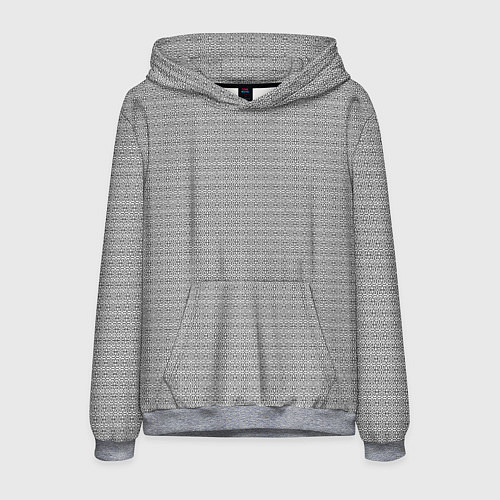 Мужская толстовка Черно-белый узор в стиле ар-деко / 3D-Меланж – фото 1