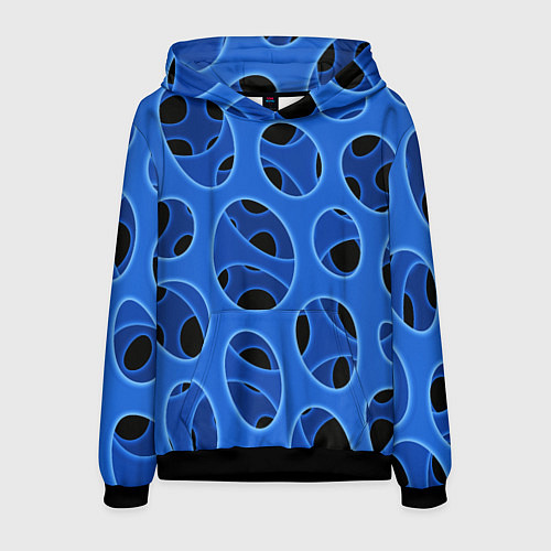 Мужская толстовка Синяя мембрана с перфорацией / 3D-Черный – фото 1