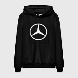 Мужская толстовка Mercedes benz logo white