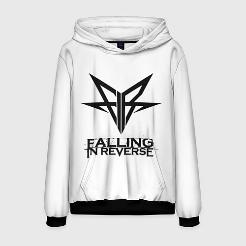 Мужская толстовка Falling in Reverse band logo / 3D-Черный – фото 1