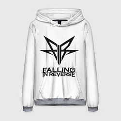 Толстовка-худи мужская Falling in Reverse band logo, цвет: 3D-меланж
