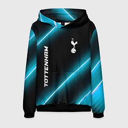 Толстовка-худи мужская Tottenham неоновые лампы, цвет: 3D-черный