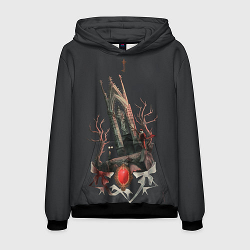 Мужская толстовка Bloodborne Bosses - Отец Гаскойн / 3D-Черный – фото 1