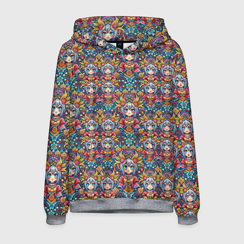 Мужская толстовка Аниме персонаж паттерн / 3D-Меланж – фото 1
