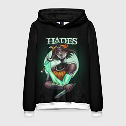 Толстовка-худи мужская Нимфа Melinoe Hades 2, цвет: 3D-белый
